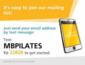 Text 22828 to Join Mailing List